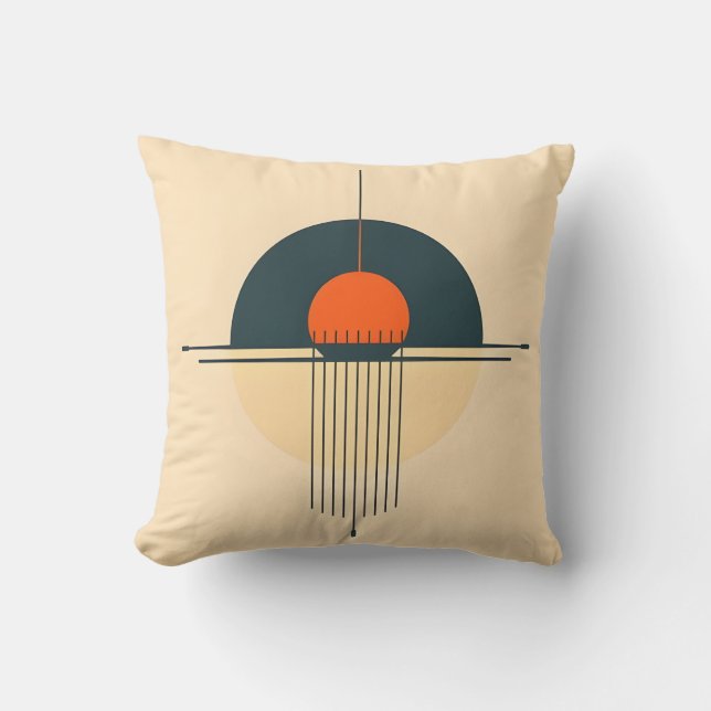 Retrografisk design kudde (Framsida)