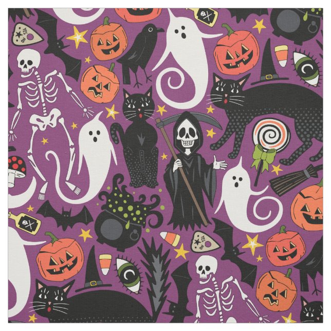 retrohalloween-lila tyg (Provkarta)