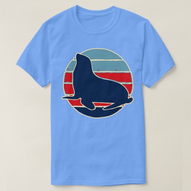 Retrohavsdjurssäl T Shirt (Design framsida)