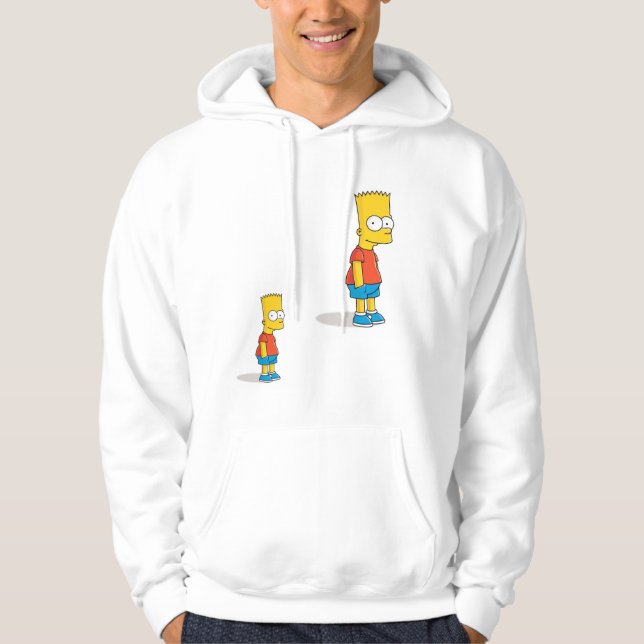 "Retroinspirerad grafisk herrhoodie – Mjuk bomull Hoodie (Framsida)