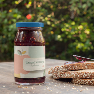 Retroinspirerad homemade äppeletikett klistermärke