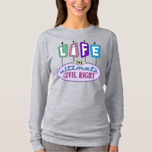 Retroinspirerad, livsvänlig design på kvinnors skj t shirt