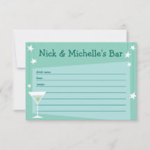 Retroinspirerat receptkort