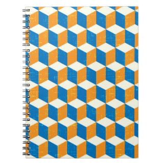 Retroisometriska kuber, geometrisk illusion anteckningsbok