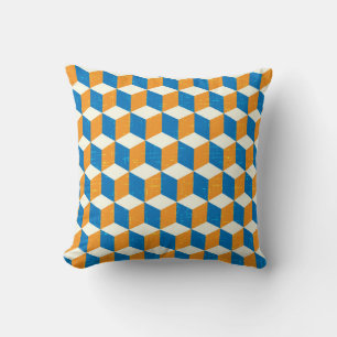 Retroisometriska kuber, geometrisk illusion kudde
