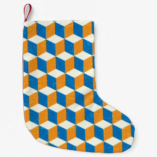 Retroisometriska kuber, geometrisk illusion liten julstrumpa