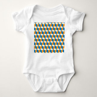 Retroisometriska kuber, geometrisk illusion t shirt