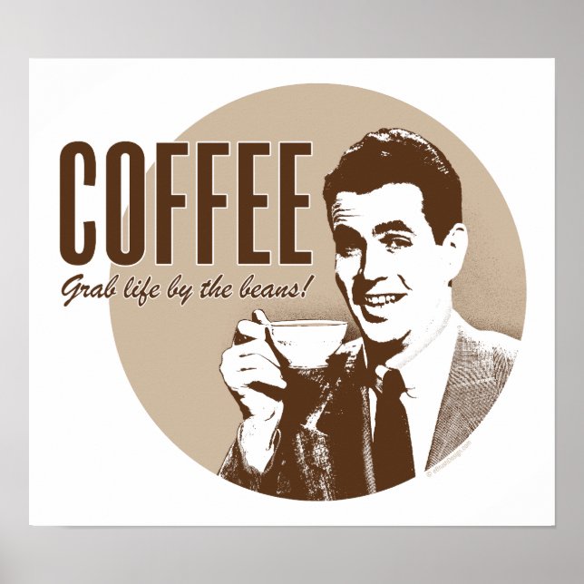 Retrokaffe (stil 2) Poster (Framsidan)