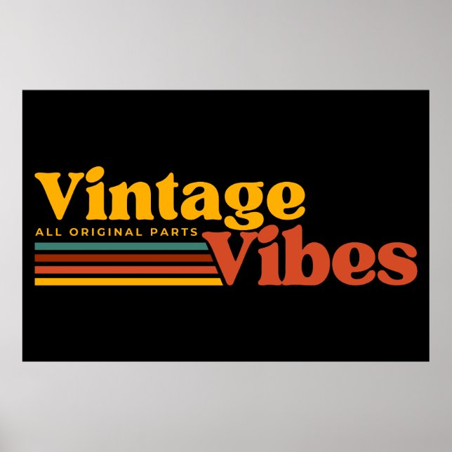 RETROKÄNSLA Äkta originaldelar Poster (Framsidan)
