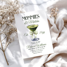 Retroklubbens mammor och Matcha Bow Baby Shower