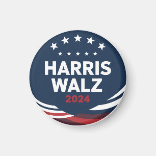 Retroknappval för demokrater Harris Waltz Magnet