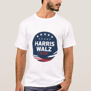Retroknappval för demokrater Harris Waltz T Shirt