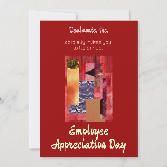 retrokollage inbjudningar (Framsida)