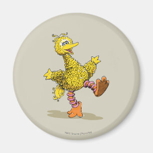 Retrokonst Stor Fågel Magnet