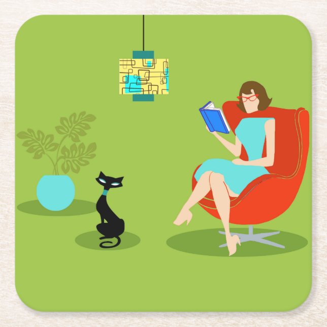 Retroläsning av Papper kvinnlig Underlägg (Framsidan)