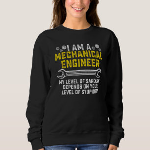Retromekanisk Ingenjör-nivå för Sarcasm-motor T Shirt