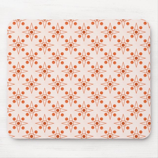 Retrometrisk Mousepad, Tangerine Musmatta (Framsidan)