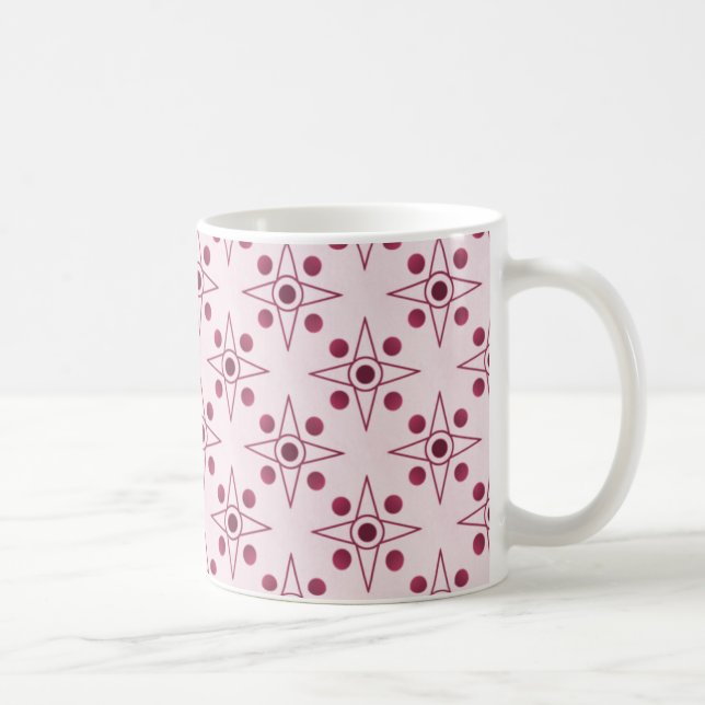 Retrometriskt Mugg, Fuchsia Kaffemugg (Höger)
