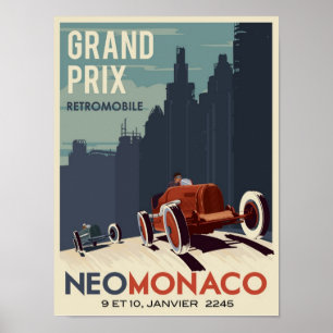 Retromobile grand prix poster