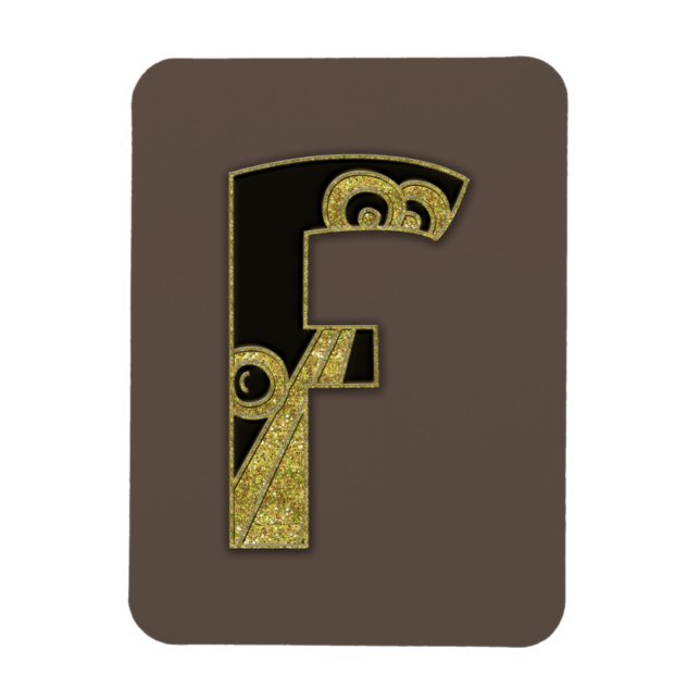 retromonogram - F Magnet (Vertikal)