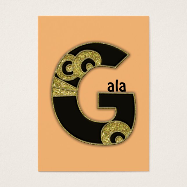 retromonogram - G Visitkort (Framsidan)