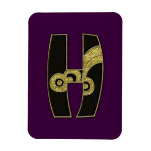retromonogram - H Magnet