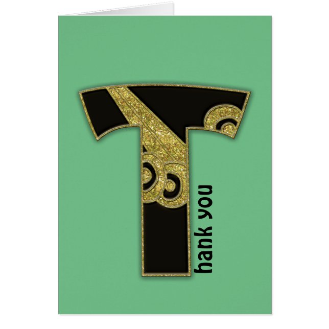 retromonogram - T Hälsningskort (Framsidan)