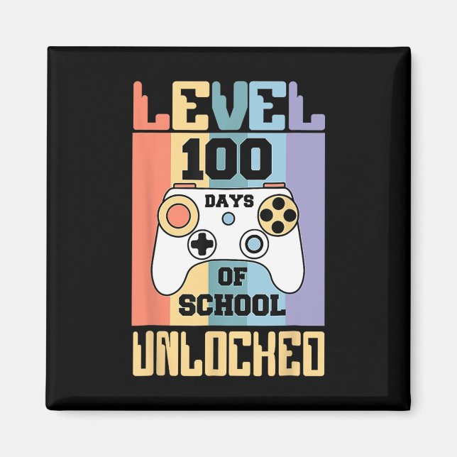 Retronivå 100 dagar med olåsta spelrum i skolan magnet (Framsidan)