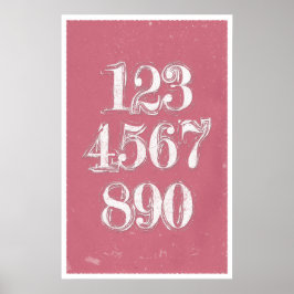 Retronummer - Matematisk Poster