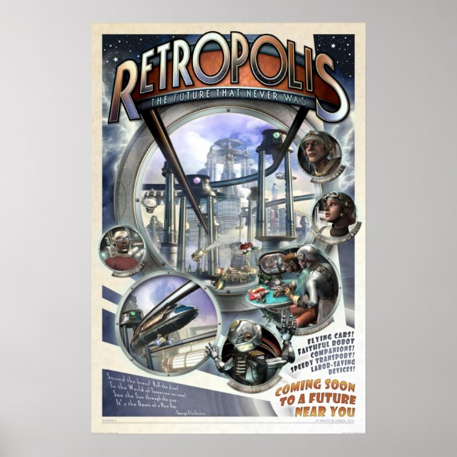 Retropolis-poster (20 x 30 tum) poster (Framsidan)
