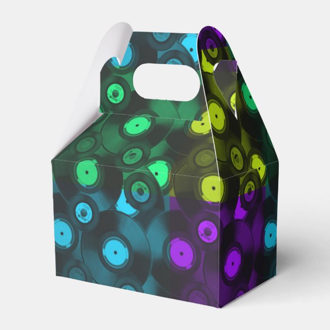 Retroposter nyfärgad kollage presentaskar (Framsidan Sidan)