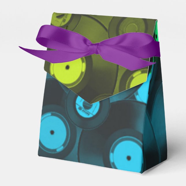 Retroposter nyfärgad kollage presentaskar (Framsidan Sidan)