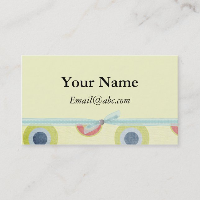 Retroprofil och Affärskort Visitkort (Framsida)