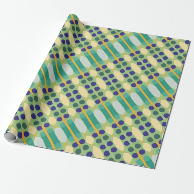 Retropunkter rand presentpapper (Utrullad)