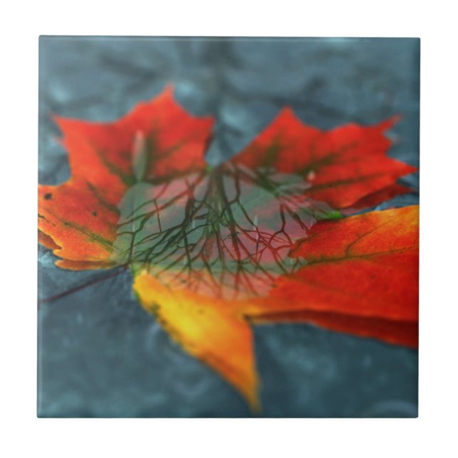 Retroreflektion, dekorativ panel / trivet kakelplatta (Framsidan)