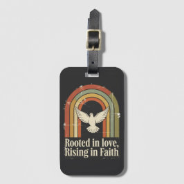 Retroroterad och stigning trosdesign bagagebricka