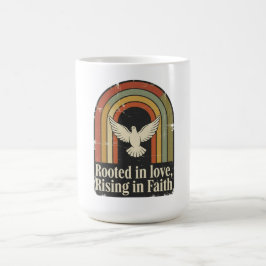 Retroroterad och stigning trosdesign kaffemugg