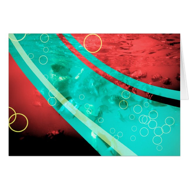 retrorött snorkeler OBS kort (Framsidan Horizontal)