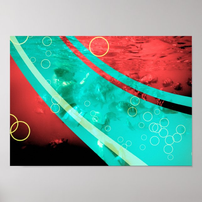 retrorött snorkeler poster (Framsidan)