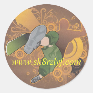 retrosk 8 001, www.sk8rzlyf.com runt klistermärke