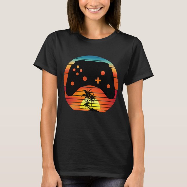 RETROSPEL SUNSET T SHIRT (Framsida)