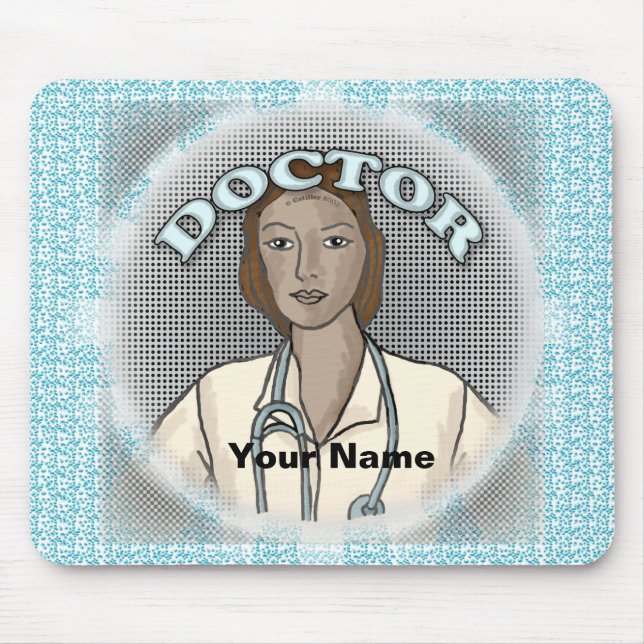 Retrosvart hona doktor musmatta (Framsidan)