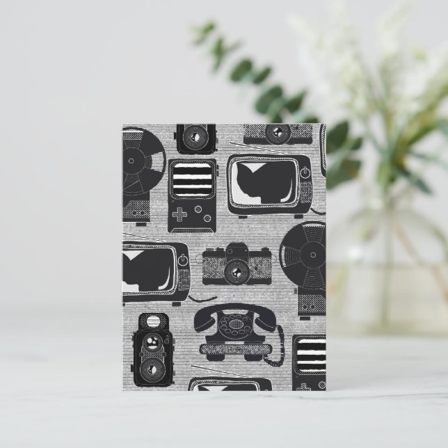 Retroteknik Vykort (Stående Fram)