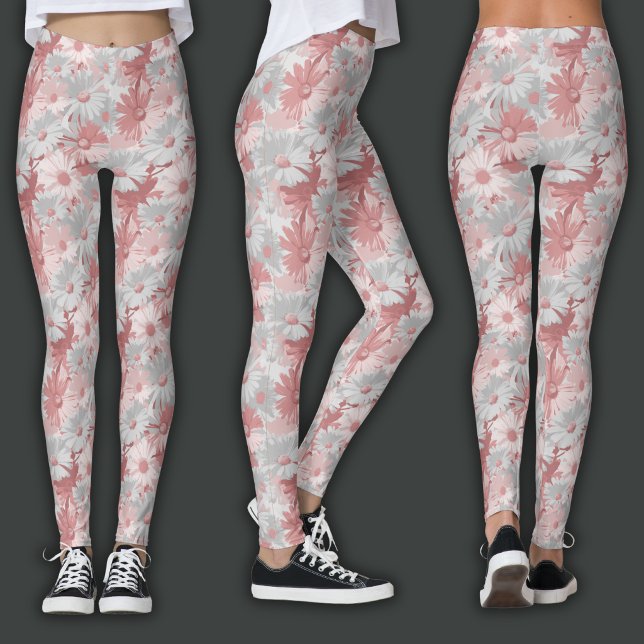 Retrotryck | Akvarellblomma Leggings (Skapare uppladdad)