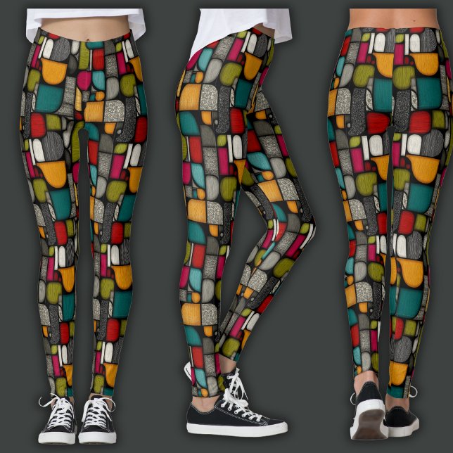 Retrotryck | Glasmosaik Leggings (Skapare uppladdad)