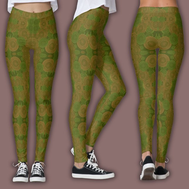 Retrotryck | Jordnära skog Leggings (Skapare uppladdad)