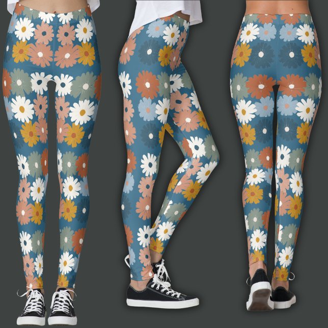 Retrotryck | Pastell Blommig Leggings (Skapare uppladdad)