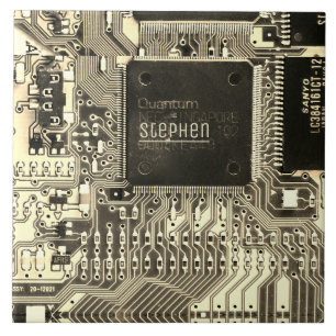 Retrotryckt kretskort Geek Electronic PCB Kakelplatta