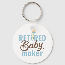 Retrött Baby Maker Funny Vasectomy Modern Cute Nyckelring