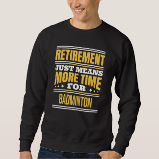 Retrött Badminton Sstickande Pension Lång Ärmad Tröja